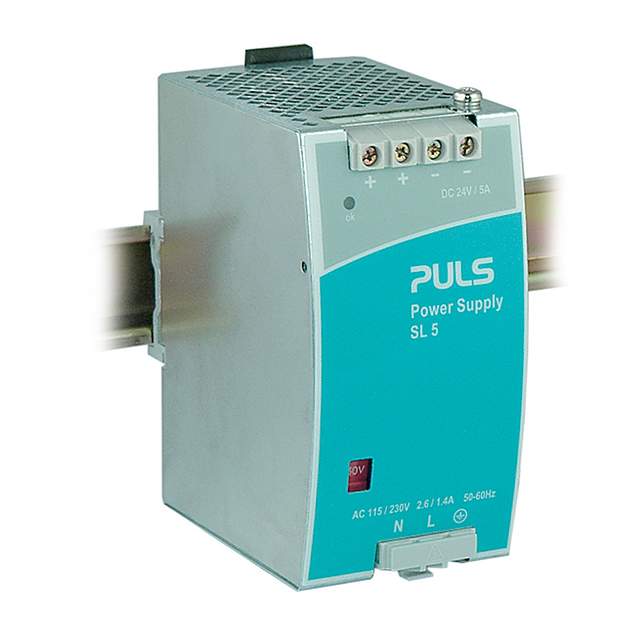 SL5.100 PULS, LP                                                                    DIN RAIL PWR SUPPLY 120W 24V 5A