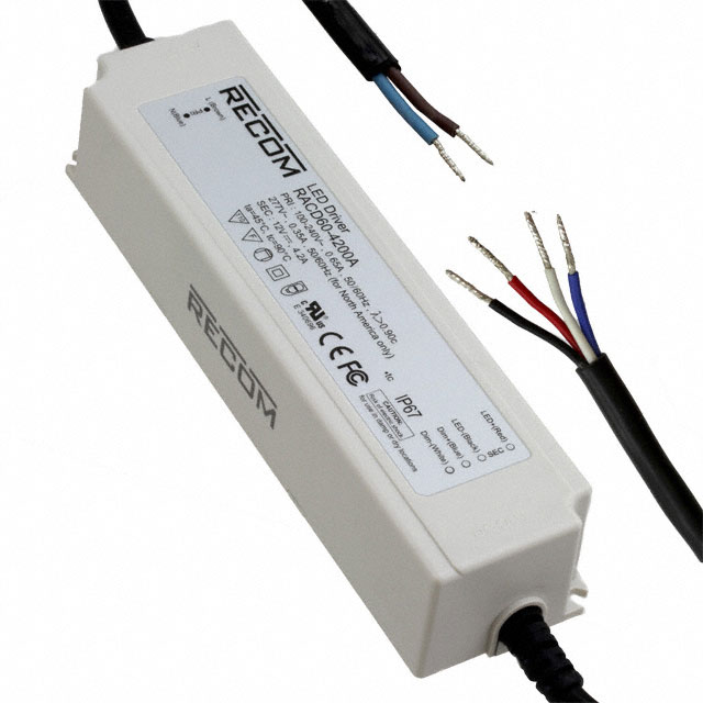 RACD60-4200A Recom Power                                                                    LED DRIVER CC AC/DC 9-12V 4.2A