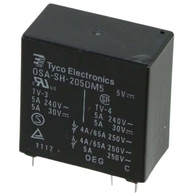 OSA-SH-205DM5,600 TE Connectivity Potter & Brumfield Relays                                                                    RELAY GENERAL PURPOSE DPST 5A 5V