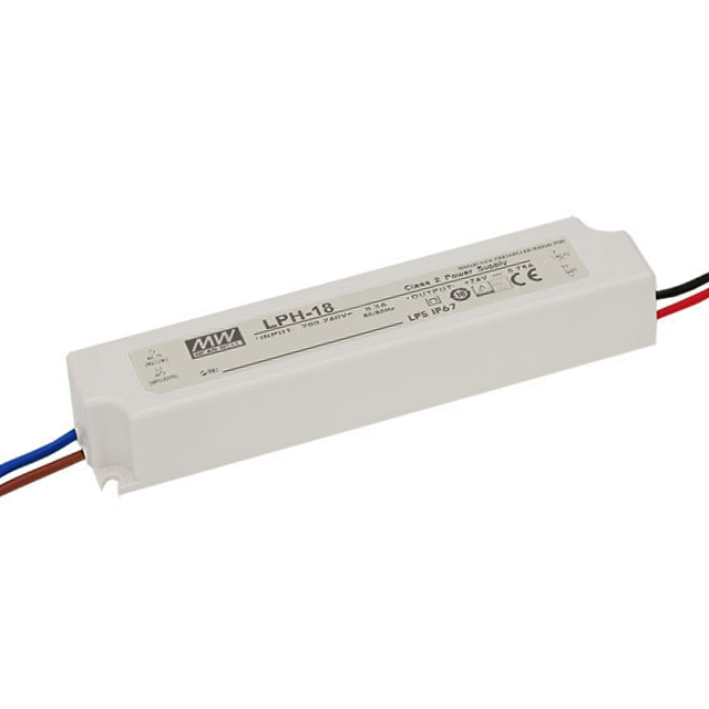 LPH-18-12 Mean Well USA Inc.                                                                    LED DRIVER CV AC/DC 12V 1.5A