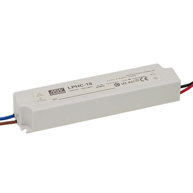 LPHC-18-350 Mean Well USA Inc.                                                                    LED DRIVER CC AC/DC 6-48V 350MA