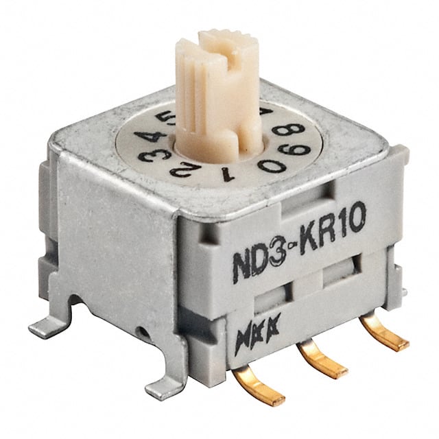 ND3KR10B NKK Switches                                                                    SWITCH ROTARY DIP BCD 100MA 5V