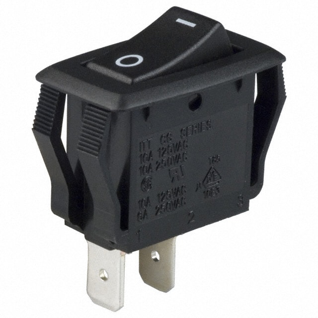 CG102J12S205HQF C&K                                                                    SWITCH ROCKER SPST 16A 125V