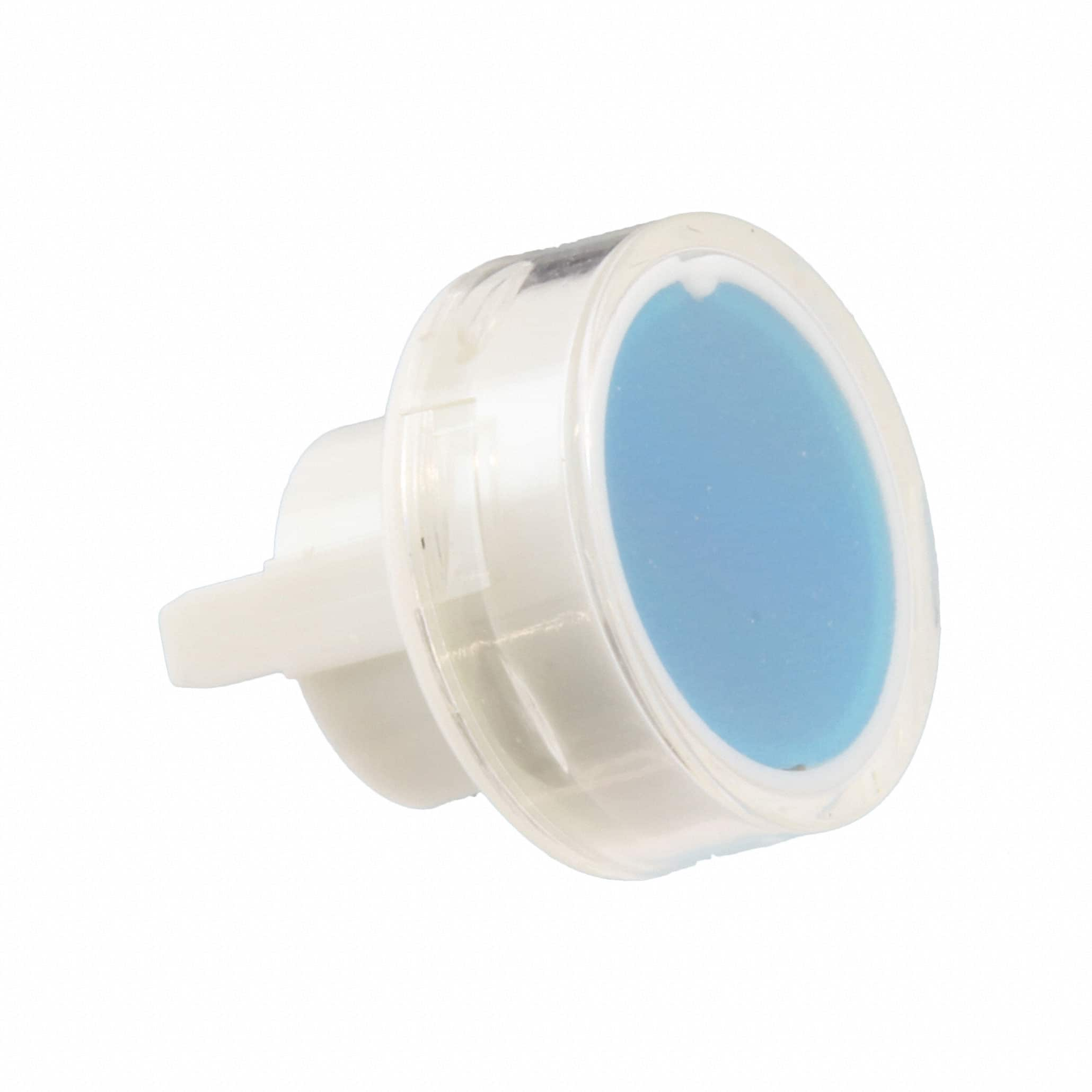 AT488JG NKK Switches                                                                    CAP PUSHBUTTON ROUND CLEAR/BLUE