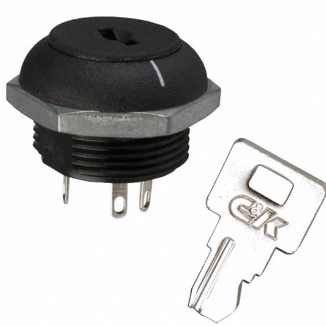 P201133WM03NQ2 C&K                                                                    SWITCH KEYLOCK 2POS DPDT 4A 125V