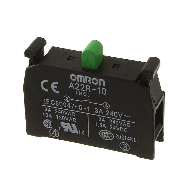 A22R-10 Omron Automation and Safety                                                                    SWITCH BLOCK SPST-NO 10A