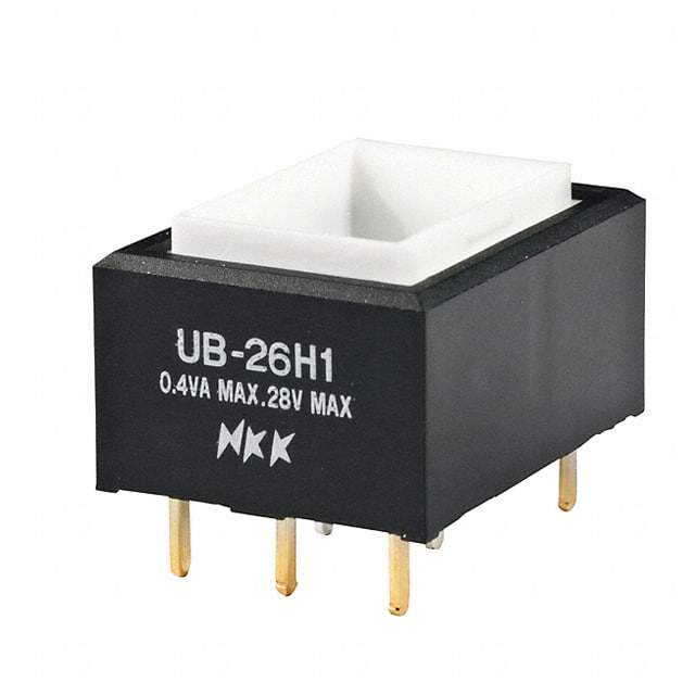 UB26RKG035D NKK Switches                                                                    SWITCH PUSH DPDT 0.4VA 28V