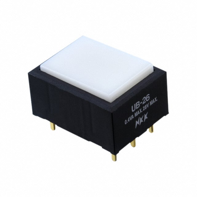 UB26RKG03N-B NKK Switches                                                                    SWITCH PUSH DPDT 0.4VA 28V