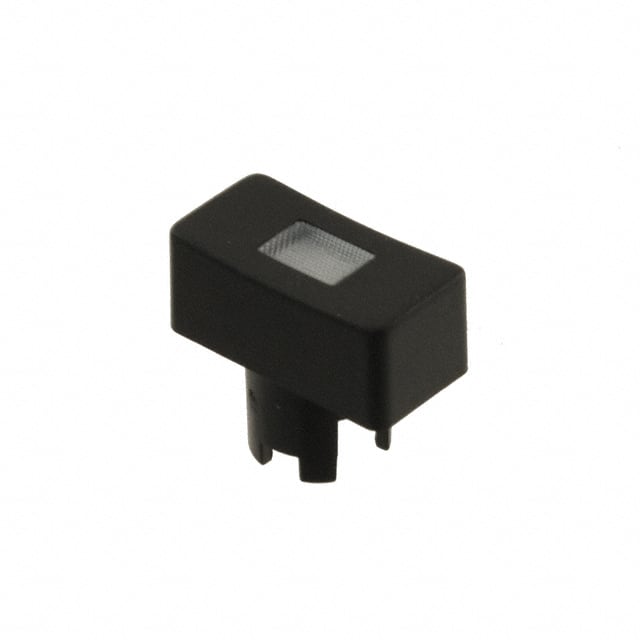 1QS091 MEC Switches                                                                    CAP TACTILE RECT BLK/TRANS LENS