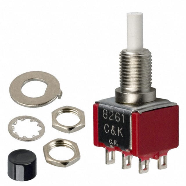 8261SHZQE2 C&K                                                                    SWITCH PUSHBUTTON DPDT 6A 120V