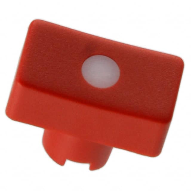 1RS086 MEC Switches                                                                    CAP TACT RECT RED/FROST WHT LENS