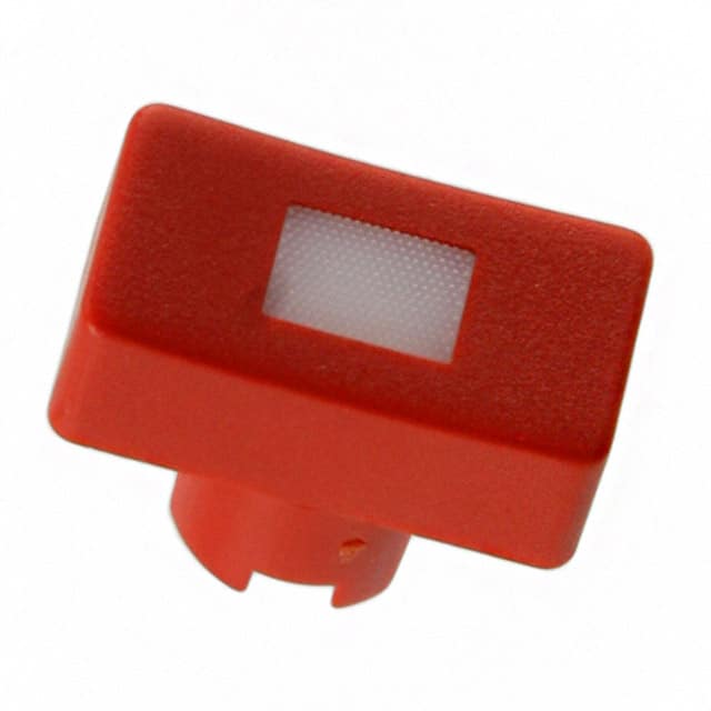 1QS086 MEC Switches                                                                    CAP TACT RECT RED/FROST WHT LENS