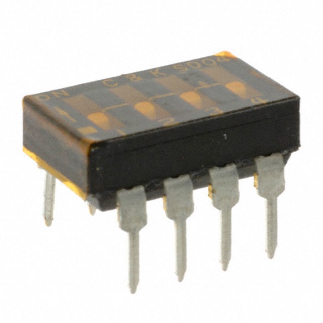 SD04H0BD C&K                                                                    SWITCH SLIDE DIP SPST 100MA 25V