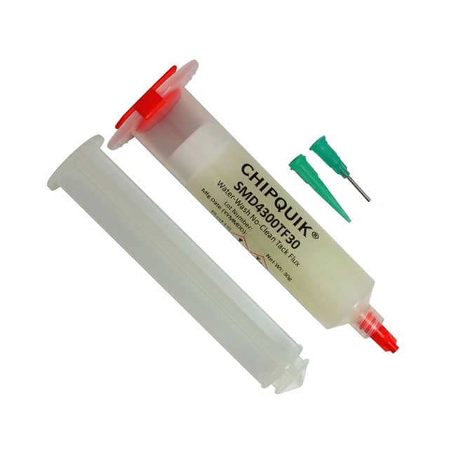 SMD4300TF30 Chip Quik Inc.                                                                    TACK FLUX IN 30CC SYRINGE NO-CLE