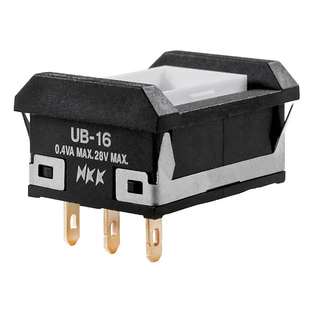 UB16NBKG01N NKK Switches                                                                    SWITCH PUSH SPDT 0.4VA 28V