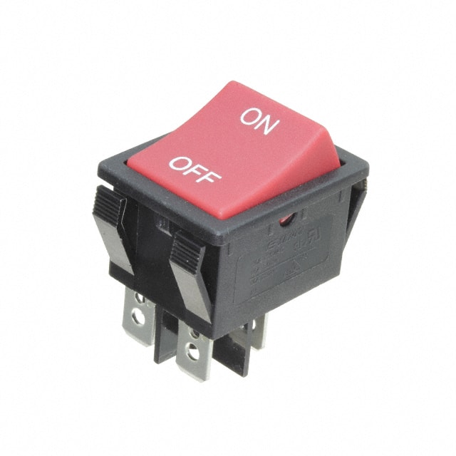 R5ABLKREDIF0 E-Switch                                                                    SWITCH ROCKER DPST 20A 125V