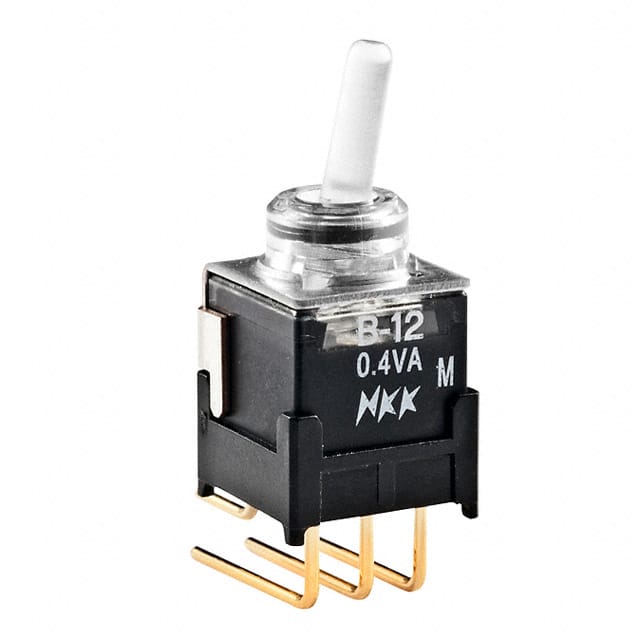 B12JJHF NKK Switches                                                                    SWITCH TOGGLE SPDT 0.4VA 28V