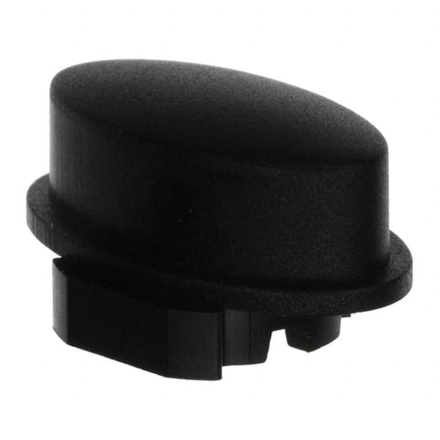 1WA09 MEC Switches                                                                    CAP TACTILE OVAL BLACK