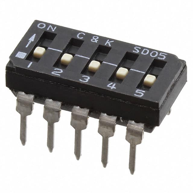 SD05H0BD C&K                                                                    SWITCH SLIDE DIP SPST 100MA 25V