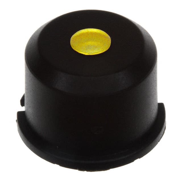 1E094 MEC Switches                                                                    CAP TACTILE RND BLK/YELLOW LENS