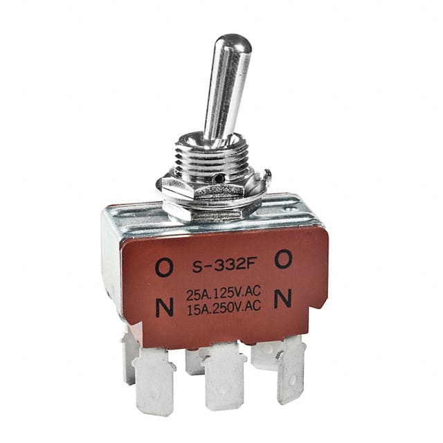 S332F NKK Switches                                                                    SWITCH TOGGLE DPDT 25A 125V