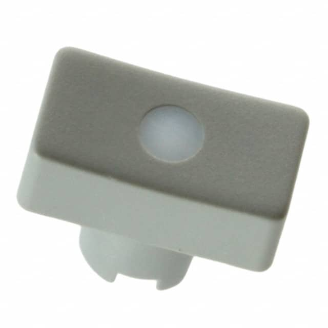 1RS036 MEC Switches                                                                    CAP TACT RECT GRY/FROST WHT LENS