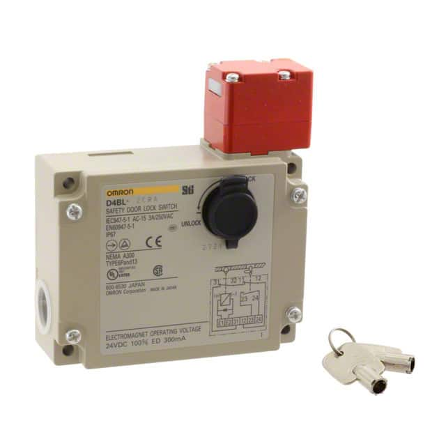 D4BL-2CRA Omron Automation and Safety                                                                    SWITCH SAFETY DPST 3A 250V