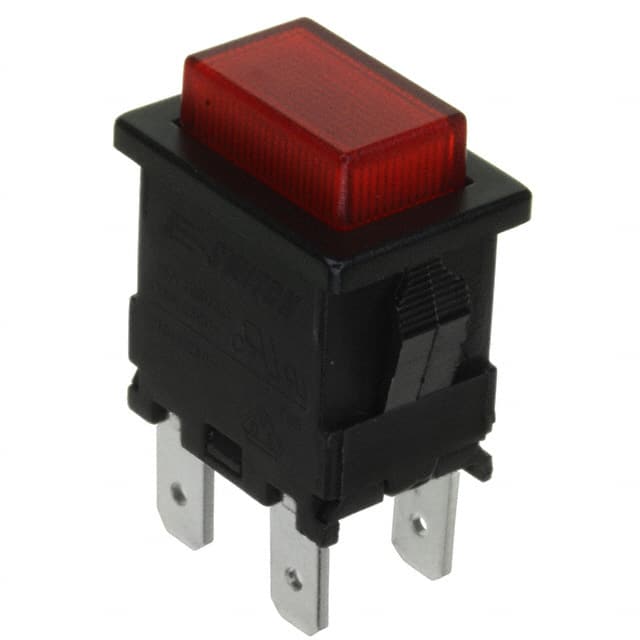 PB1973CBLKRILEF1 E-Switch                                                                    SWITCH PUSH SPST 15A 250V