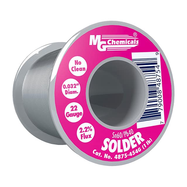 4875-454G MG Chemicals                                                                    SOLDER NO-CLEAN 60/40 1 LB