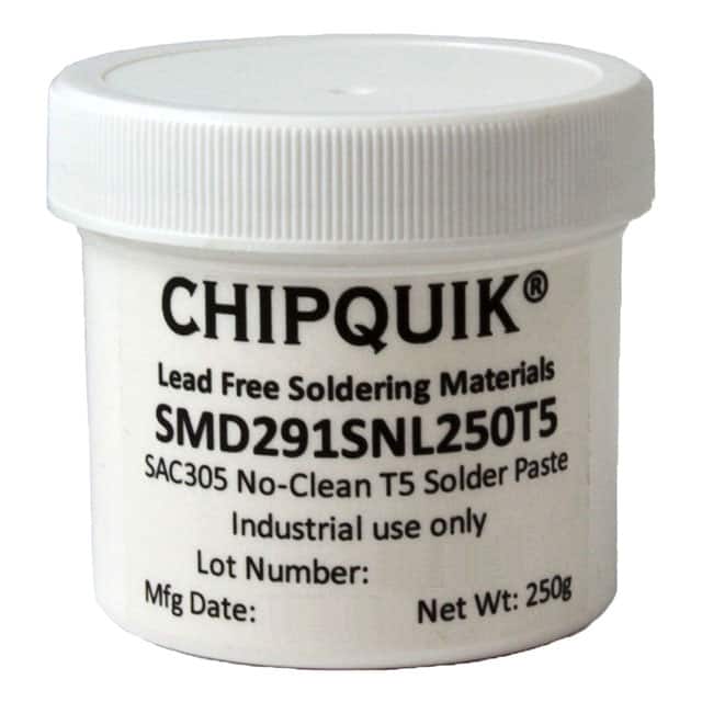 SMD291SNL250T5 Chip Quik Inc.                                                                    SOLDER PASTE SAC305 250G T5