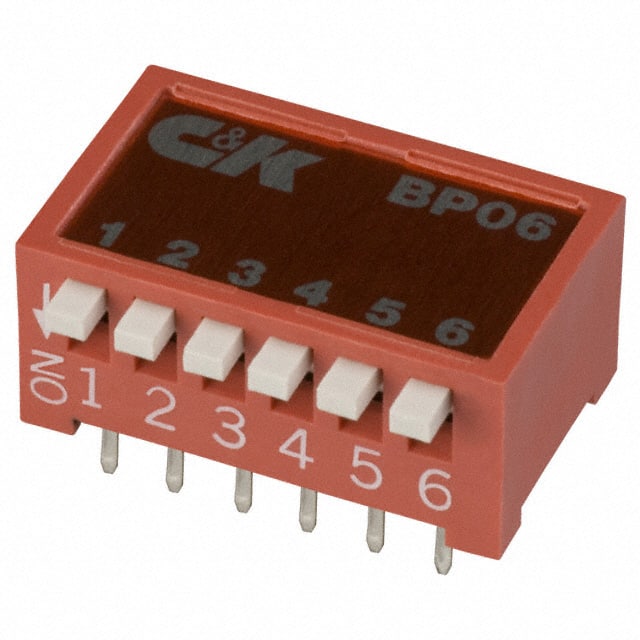 BP06YT C&K                                                                    SWITCH SLIDE DIP SPST 100MA 5V