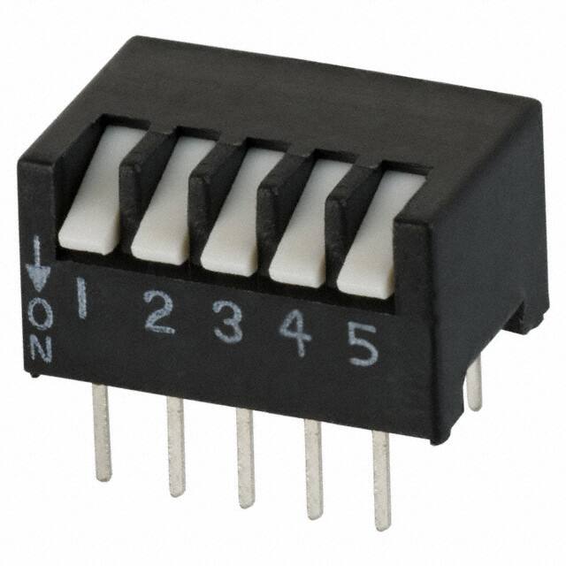 195-5MST CTS Electrocomponents                                                                    SWITCH PIANO DIP SPST 50MA 24V