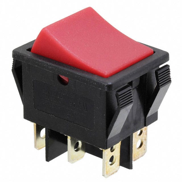 R5CBLKREDEF0 E-Switch                                                                    SWITCH ROCKER DPDT 20A 125V