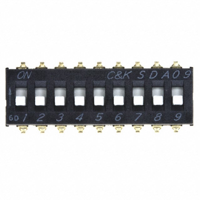 SDA09H1SBD C&K                                                                    SWITCH SLIDE DIP SPST 25MA 24V