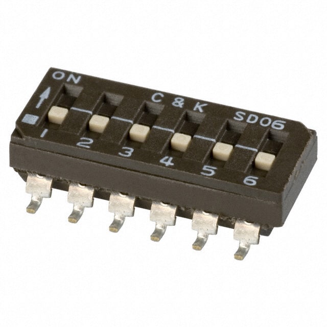 SD06H0SK C&K                                                                    SWITCH SLIDE DIP SPST 100MA 25V