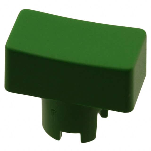 1PS02 MEC Switches                                                                    CAP TACTILE RECTANGULAR GREEN