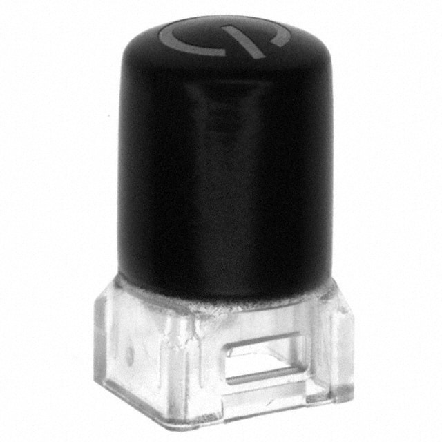 181D00000 C&K                                                                    CAP PUSHBUTTON RND BLK/WHT LENS