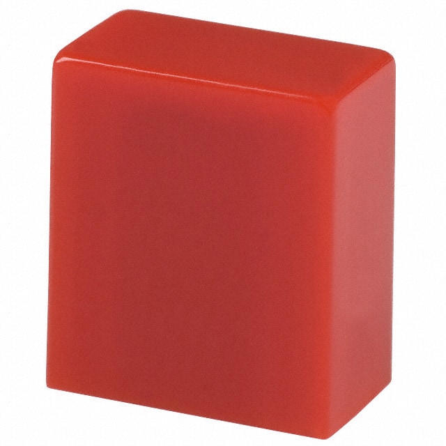 F1203 C&K                                                                    CAP PUSHBUTTON RECTANGULAR RED