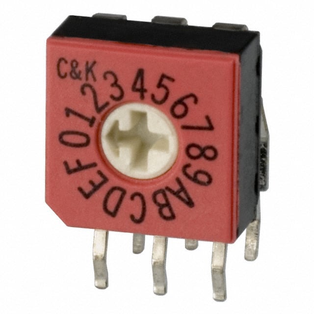 CD16RM0AK C&K                                                                    SWITCH ROTARY DIP HEX 0.40VA 20V