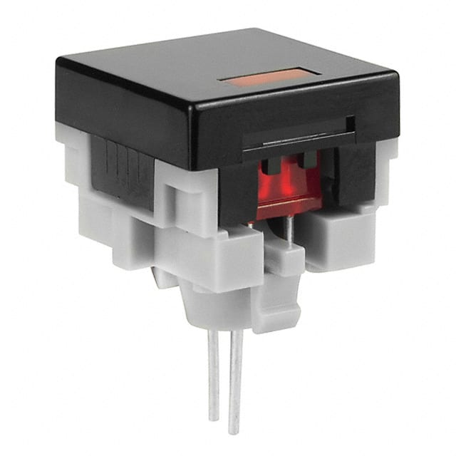 AT480CA NKK Switches                                                                    CAP PUSHBUTTON SQ BLACK/RED LED