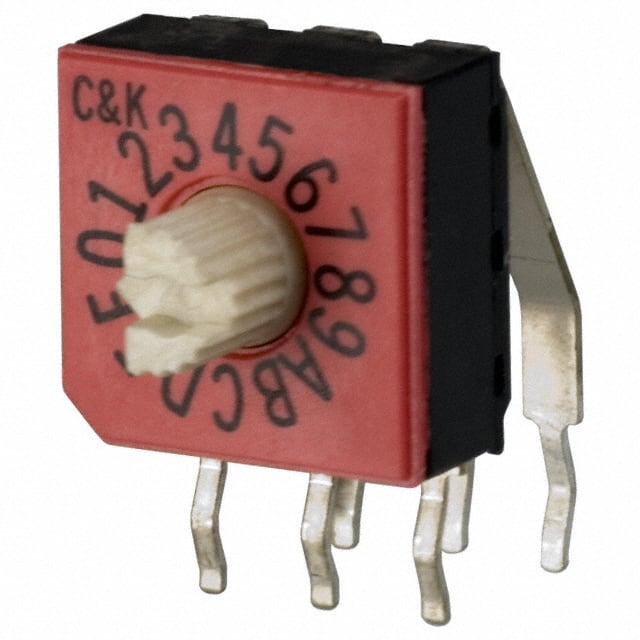 CD16RL1AK C&K                                                                    SWITCH ROTARY DIP HEX 0.40VA 20V