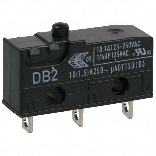 DB2CA1AA ZF Electronics                                                                    SWITCH SNAP ACTION SPDT 10A 125V