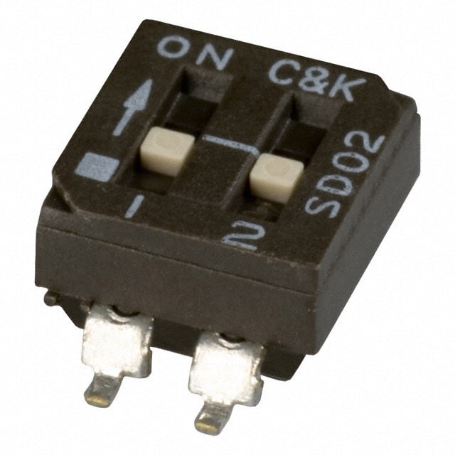 SD02H0SK C&K                                                                    SWITCH SLIDE DIP SPST 100MA 25V