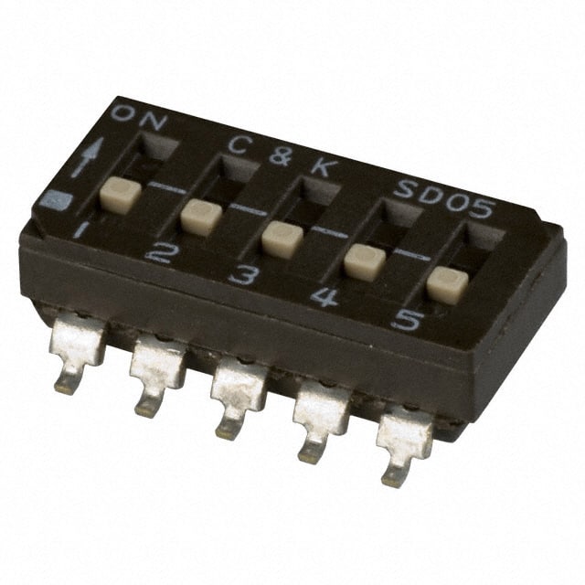 SD05H0SK C&K                                                                    SWITCH SLIDE DIP SPST 100MA 25V