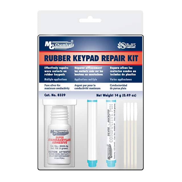 8339 MG Chemicals                                                                    KIT RUBBER KEYPAD REPAIR