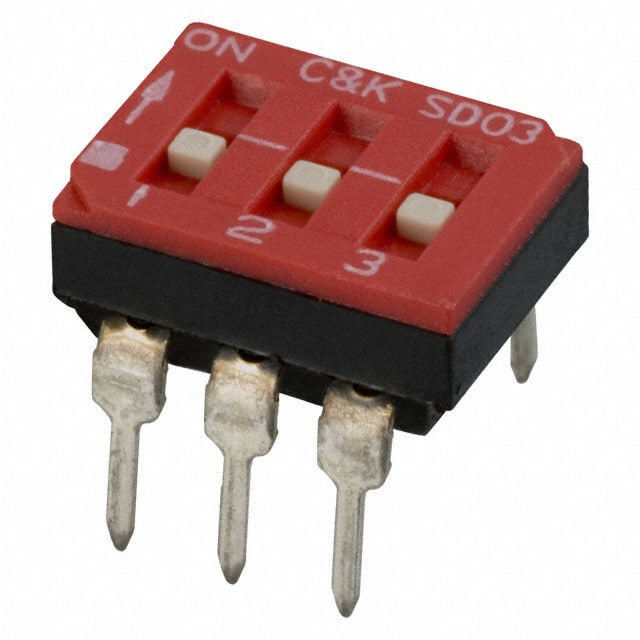 SD03H0K C&K                                                                    SWITCH SLIDE DIP SPST 100MA 25V