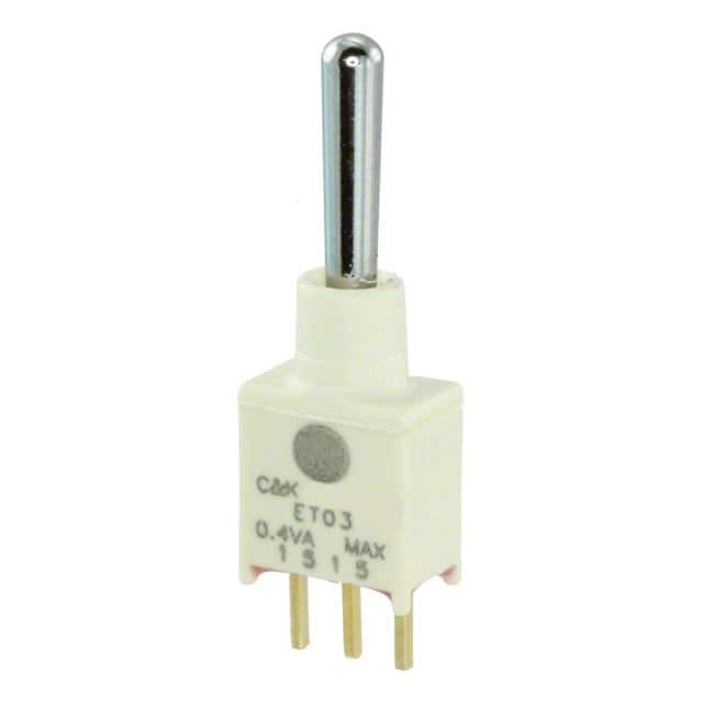 ET03SD1CBE C&K                                                                    SWITCH TOGGLE SPDT 0.4VA 20V