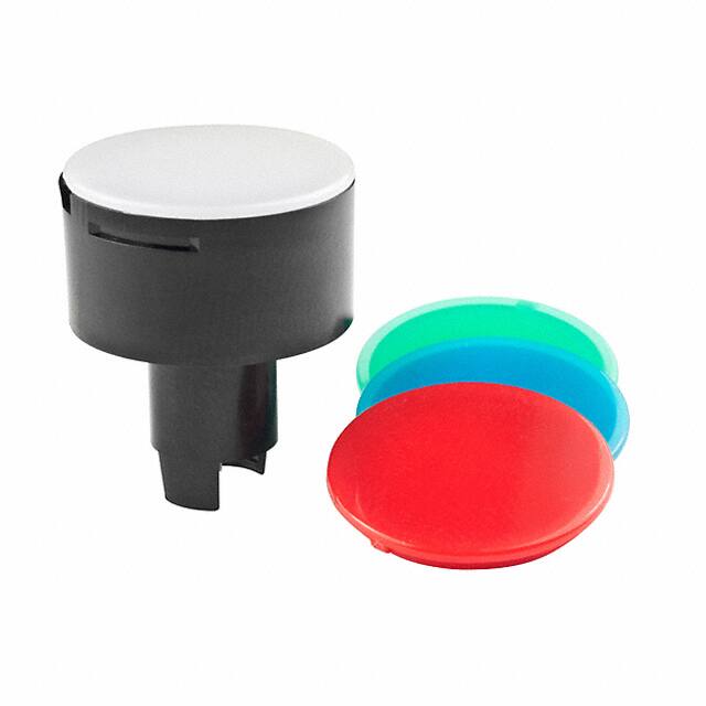 AT446 NKK Switches                                                                    CAP PUSHBUTTON ROUND BLACK