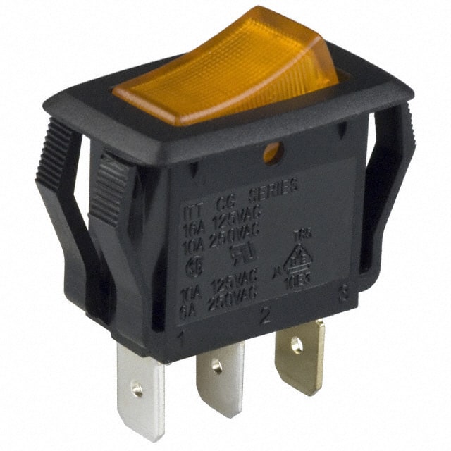 CG102J3AS205QF7 C&K                                                                    SWITCH ROCKER SPST 16A 125V