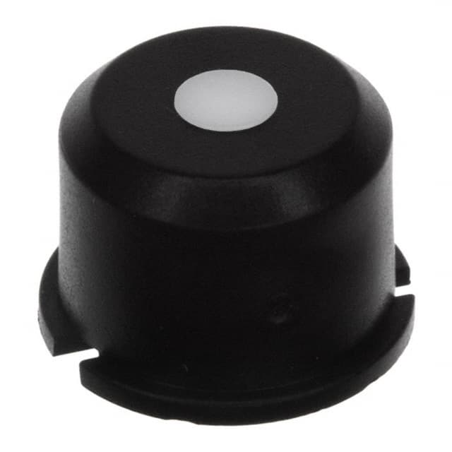 1E096 MEC Switches                                                                    CAP TACT RND BLK/FROSTD WHT LENS